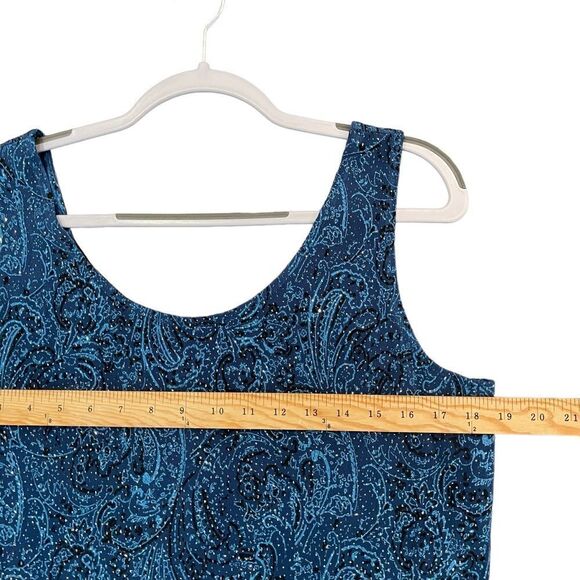 ONYX Nite Twin Set Sapphire Teal Blue Glitter Cardigan Formal Bridal Women's XL - Picture 8 of 12